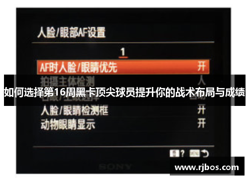 如何选择第16周黑卡顶尖球员提升你的战术布局与成绩